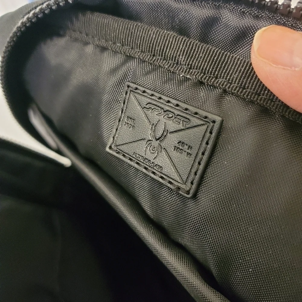 EC Spyder Messenger Bag Black Case Travel Case Crossbody, Lightweight